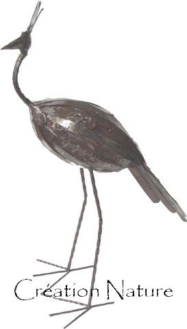 60248 Oiseau mtal 120 cm