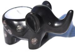 80198 Elephant candle holder