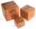 80422 Set of 3 cube boxes 5  10 cm