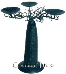 9162002 Baobab candlestick 24 cm