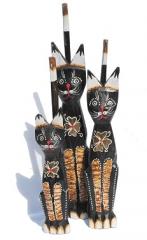 9953705 set of 3 cats 34 to 15 cm